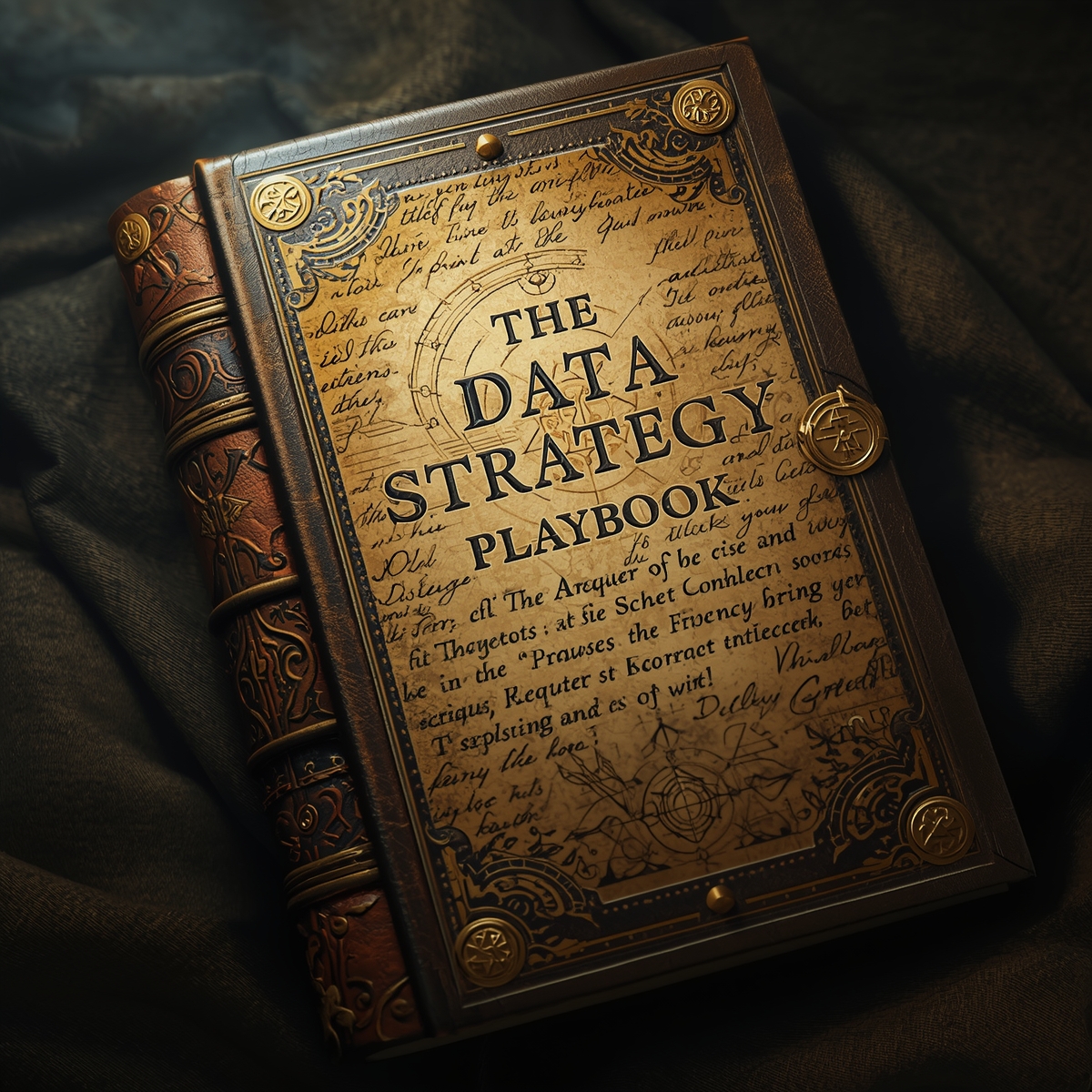 The Data Strategy Playbook cover - comprehensive guide to data governance, architecture, and organizational excellence